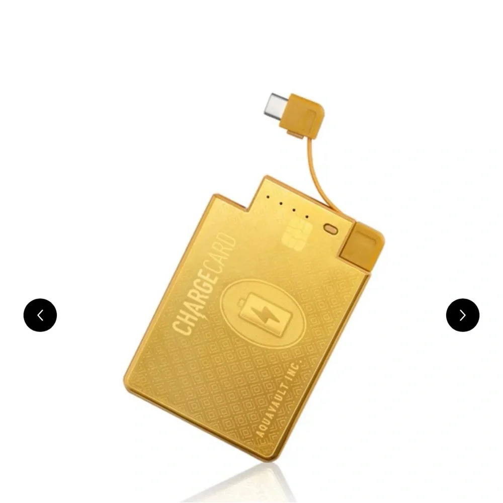 NWT Gold Aquavault Charge Card